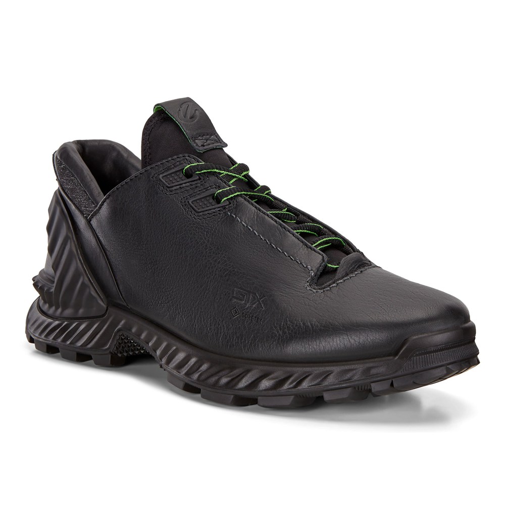 ECCO Mens Hiking Shoes Black - Exohike Low Gtx - YSO-176483